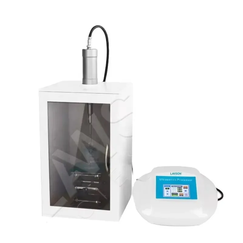 Mini Processeur Ultrasonique de Laboratoire pour Nanoémulsions, Ultrasonicateur Tissulaire 420extration, Sonicateur Portable à Sonde pour Écraser les Cellules