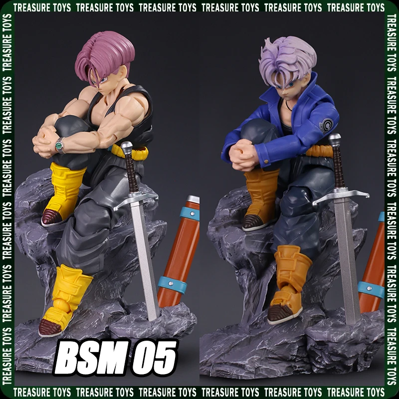 Image of Black Shark Modell BSM05 Trunks Zubehörpaket Dragon Ball Super Saiyan Anime Actionfiguren Geeignet für SHF Kmione 05A