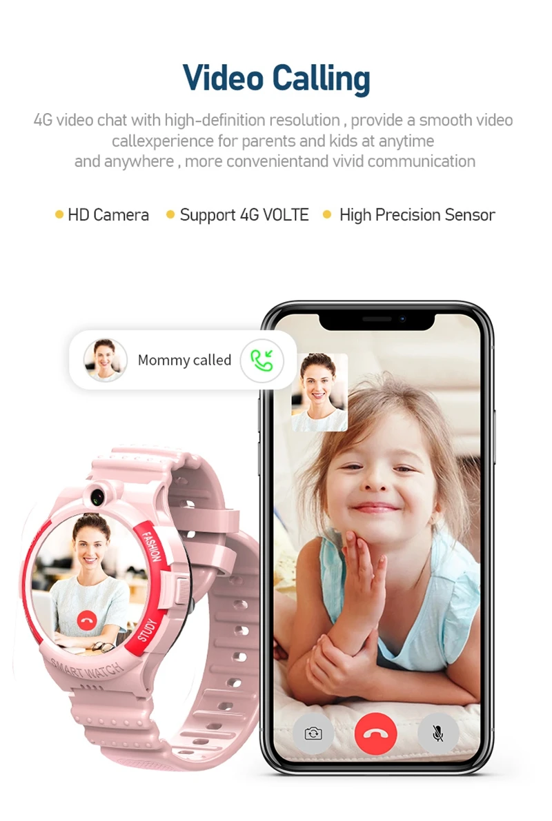 ونليكس كيدز ساعة ذكية 4G بطاقة Sim للأطفال ساعة هاتف متعة مشغل موسيقى KT25s مكافحة خسر الأطفال العالمي لتحديد المواقع الموقع المقتفي