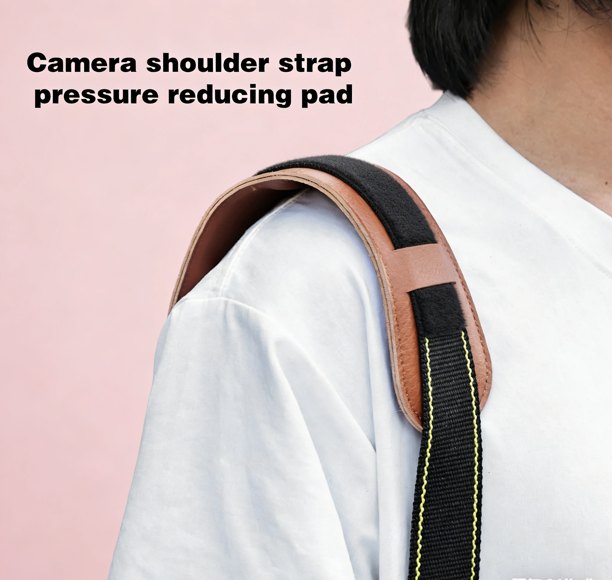 Camera Shoulder Strap Pressure Reducing Pad Suitable for Fuji Mirrorless Camera Original Shoulder Strap Widened Leather Shoulder