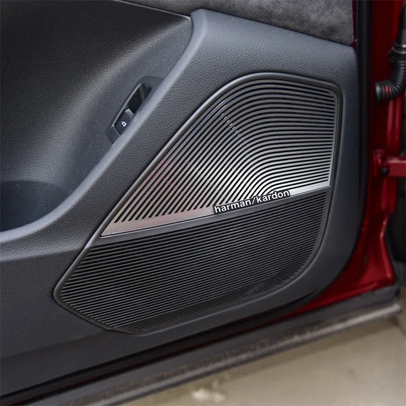 Harman Kardon Badge aluminum 3D car audio stickers For e46 e90 e60 f30 f10 e36 e39 g20 f20 e87 e92 g30 e91 x5 mini cooper