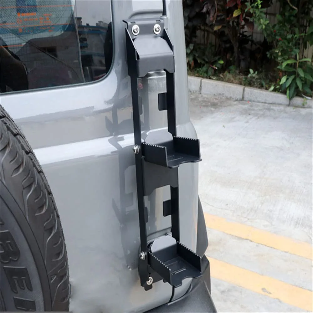 Tailgate Ladder Car Foldable Rear Gate Ladder Step Pedal For Suzuki Jimny JB64 JB74W  2019 2020 2021 Exterior Accessories