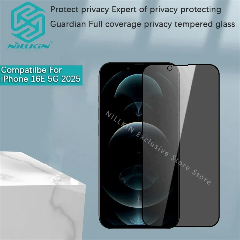 

Nillkin For iPhone 16e 2025 Tempered Glass Guardian Full Coverage Privacy Screen Protector Film