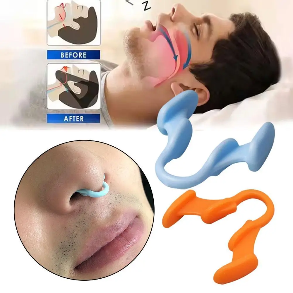 2PC High-end Silicone Nose Clip Anti Snoring Nasal Dilator Stop Snore Aid Easy Breathe Improve Sleeping Rhinitis Health Care