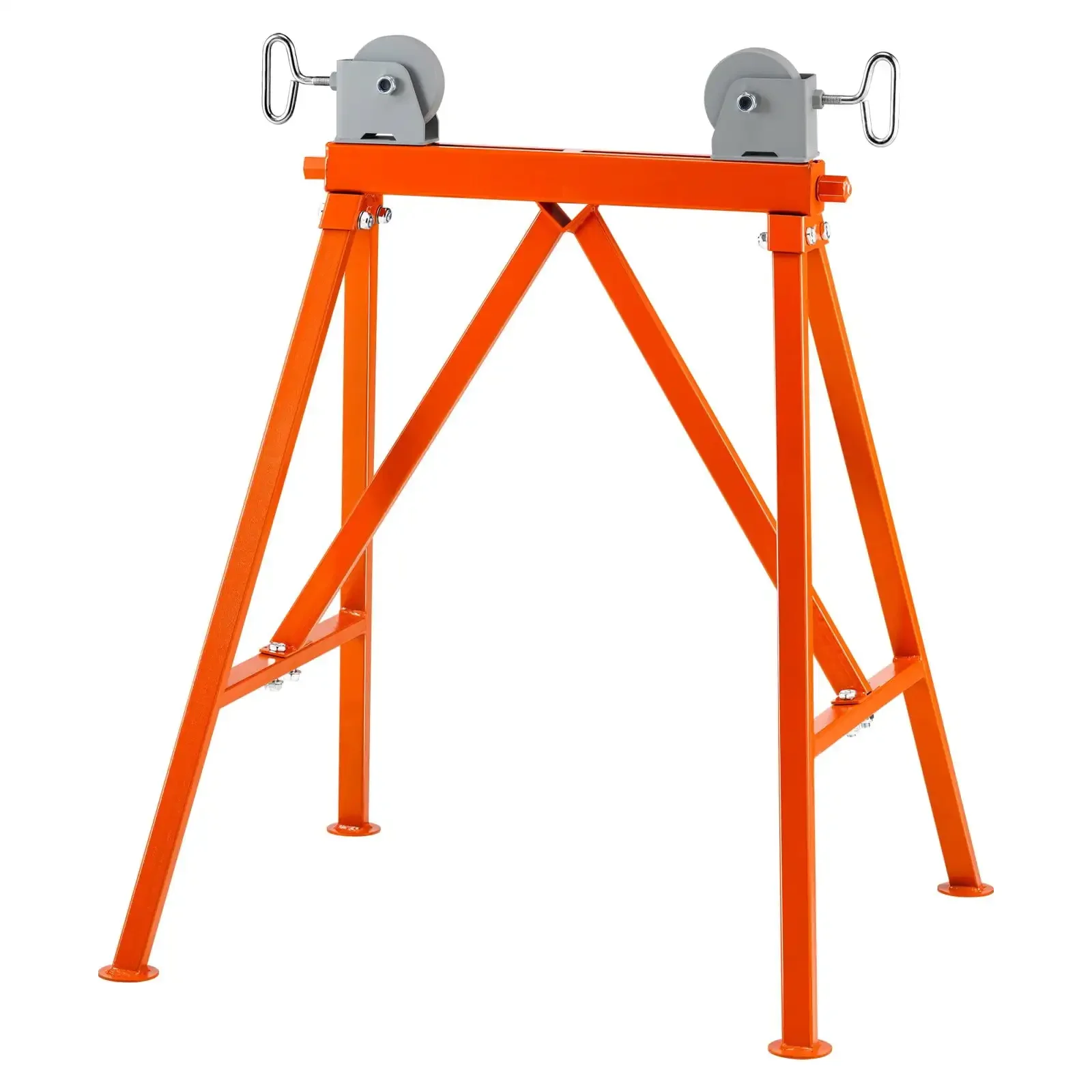 Pipe Stand with Roller Head – 2500 lbs Load Capacity, Adjustable for 2-36 Inch Pipes