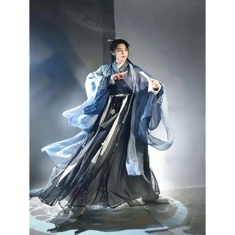 DY20[Multiple Sets To Choose From]New Product Improvement Qimen Dunjia Hanfu Men's And Women's Jin Dynasty Song Men's And Women'
