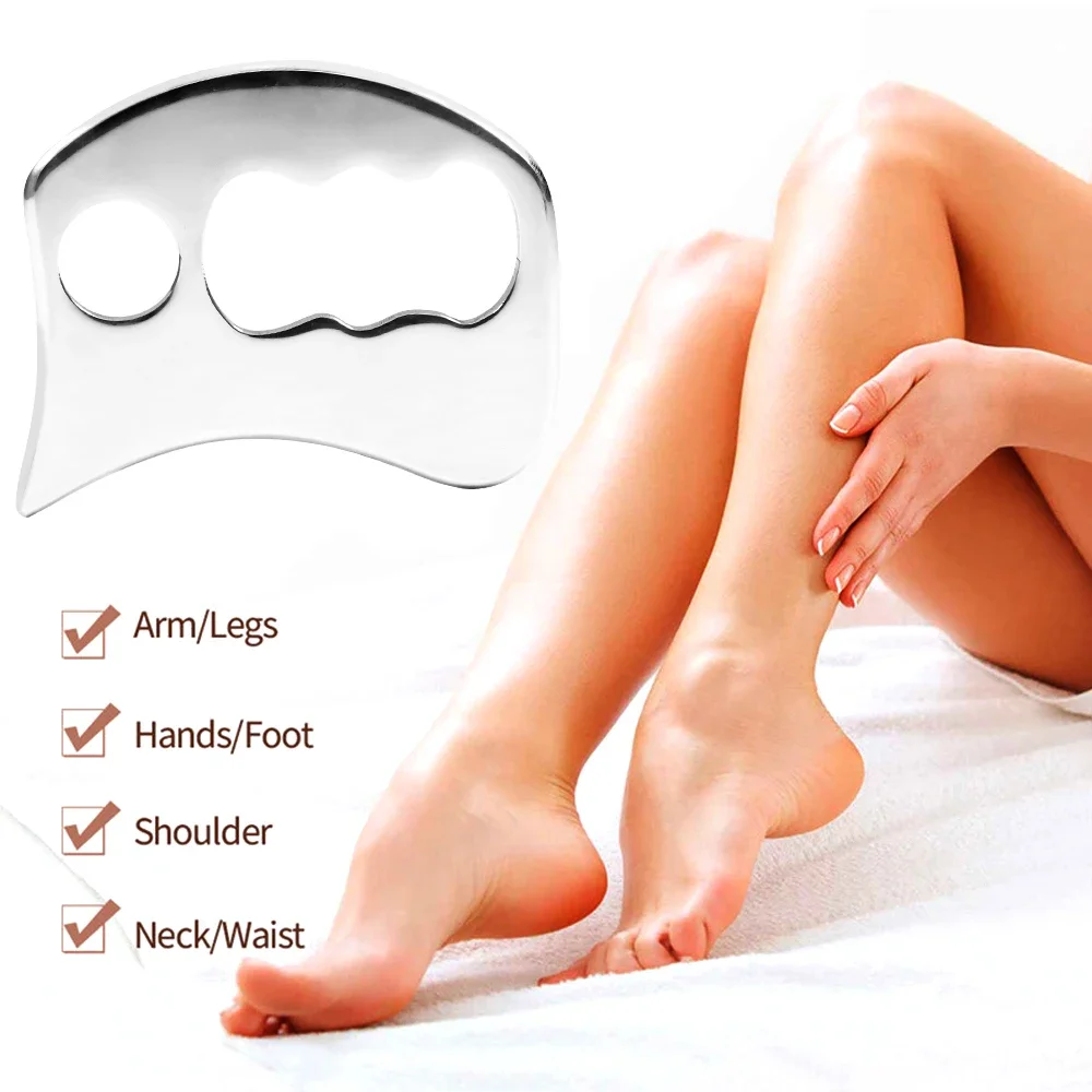 Stainless Steel Gua Sha Massage Tools - Scraping Massage Tools, Muscle Scraper Tool - Soft Tissue Mobilization for Back, Legs