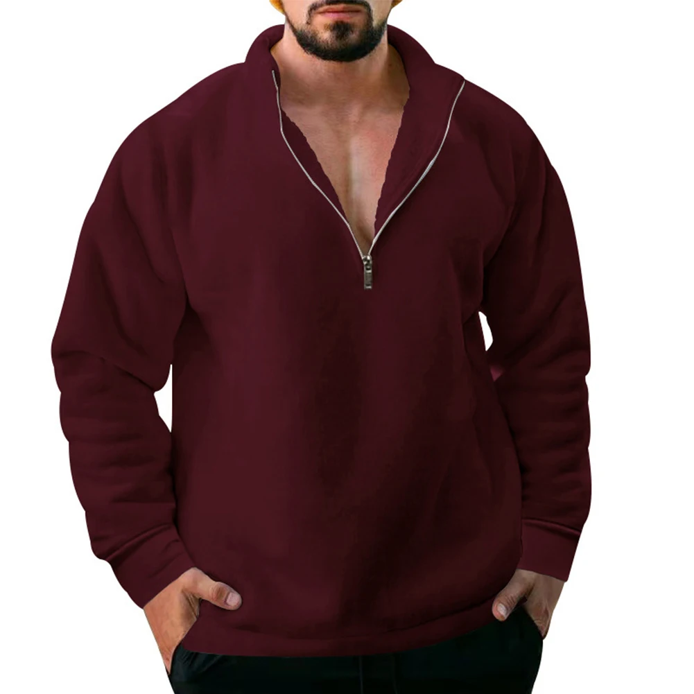 Sudadera con capucha para hombre, suéter térmico con cuello levantado Regular, cálido, con cremallera, informal, otoño e invierno, moda cómoda