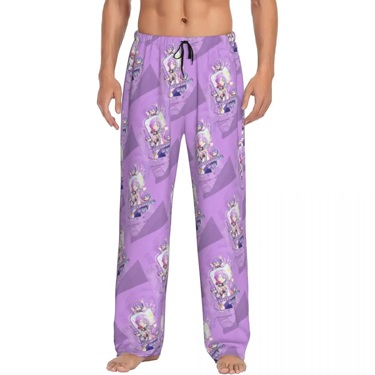 

Custom Men's Tsukasa Anime Tenma Pajama Pants Print Sleep Sleepwear Bottoms with Pockets