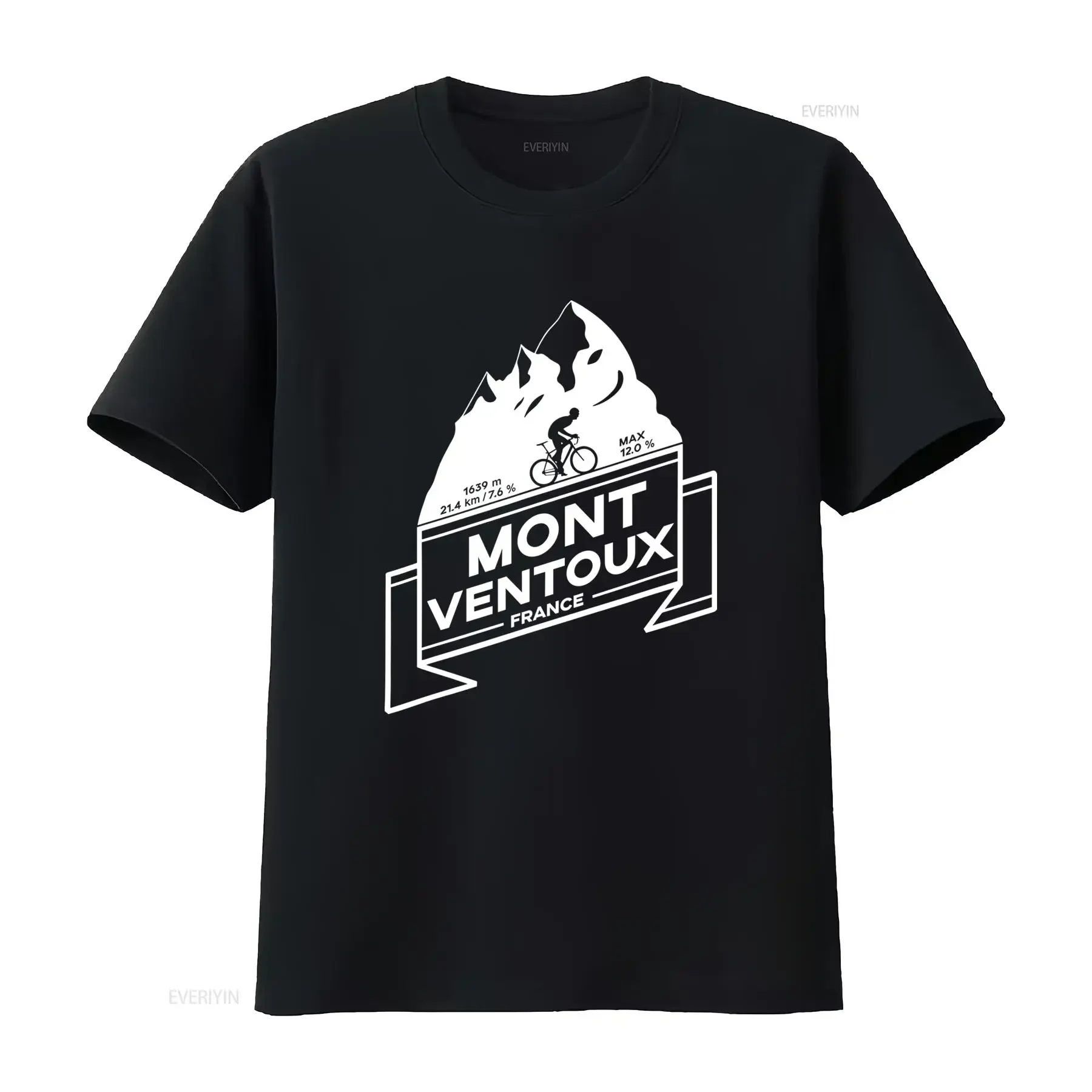 Mont Ventoux Road Cycling Climb T Shirt France Mountain Biking Design vintage Washed Unisex streetwear graphic Slightly Stylish
