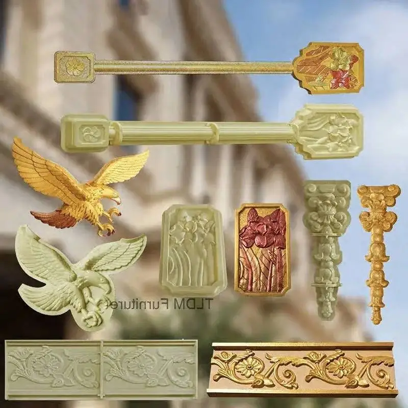 

Wall European Villa Exterior wall Relief Flower Mold Flower Cement Mountain Flower Mold Window Wall Decoration Pendant Template