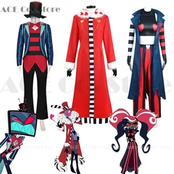 Hazbin Velvette Valentin Hotel Vox Cosplay Outfit 3V Vees VVV Costume Halloween Party Demon Carnaval Anime Cosplay Clothes