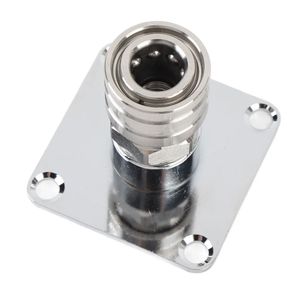 2 Set Stainless Steel Foam Pressure Washer Holder 1/4 Inch Quick Connect Space Saving Wall Mounted Pressure Washer Holder Silver