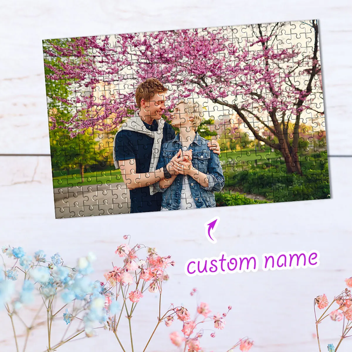 

Creative Custom Picture Jigsaw puzzle Personalised Decompression Puzzles Custom DIY Personalised Photo Portrait Puzzles For Ki