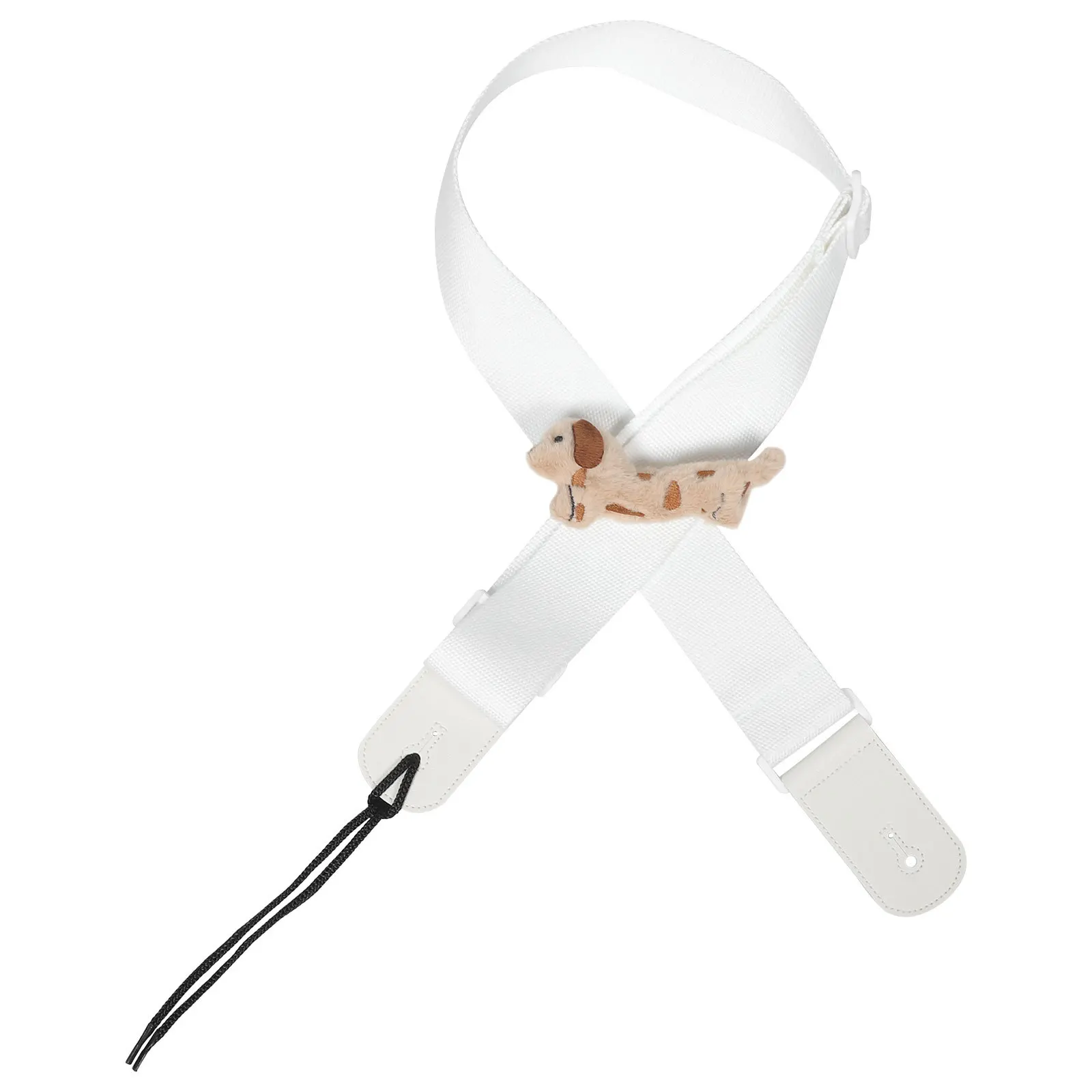 สายสะพายกีตาร์ 3 มิติ รูปสุนัข แบบนุ่ม ปรับได้ ใช้แทนสายกีตาร์โปร่ง กีตาร์ไฟฟ้า เบส อูคูเลเล่