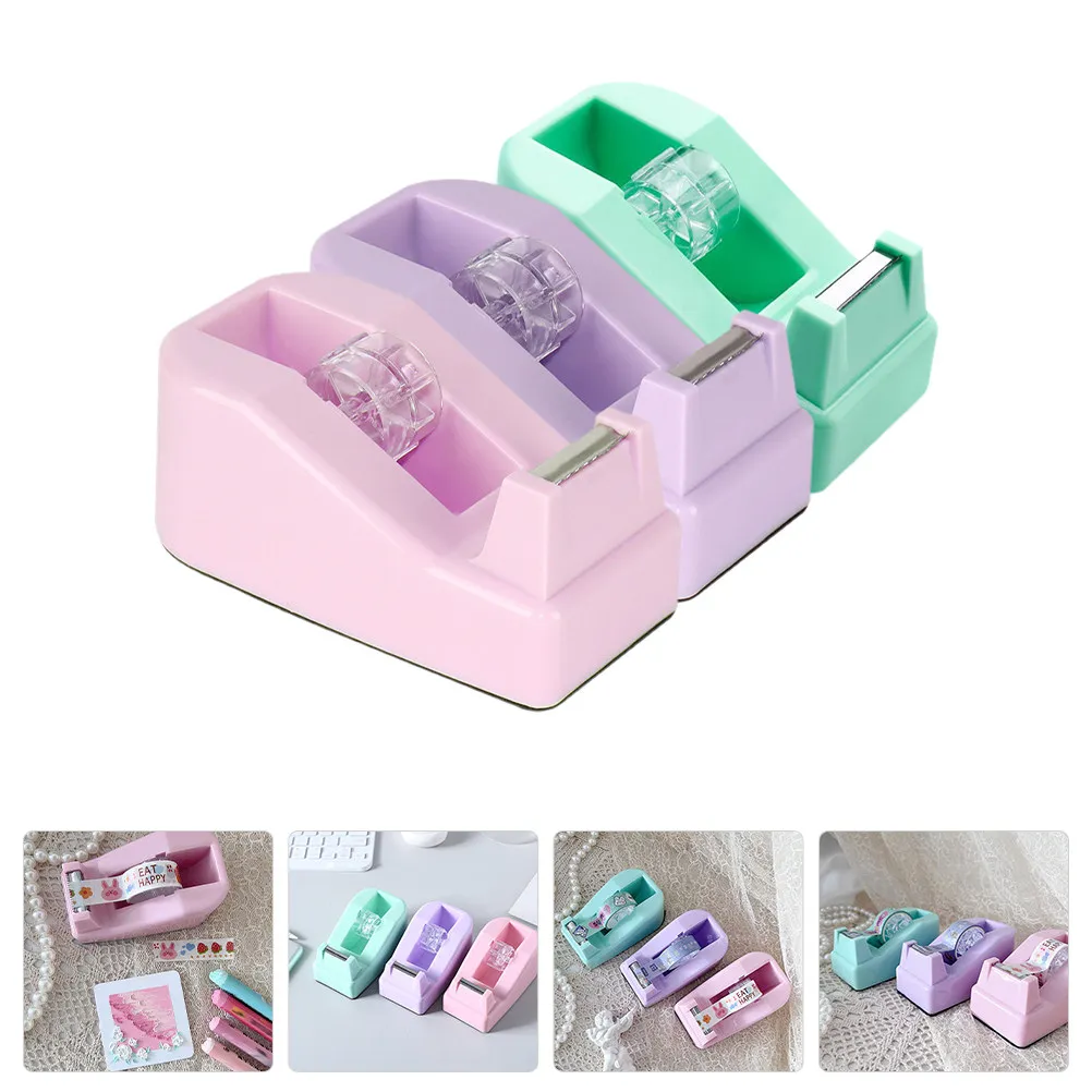 3pcs-colorful-tape-cutter-small-tape-dispenser-desktop-office-desk-holder-professional-portable-sticker-supply