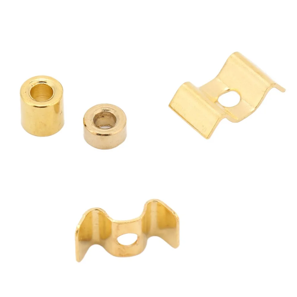 10Sets Gold Color Guitar String Retainer Metal Material With Mounting Screws String Retainer Guide Guitar String Tree For Guitar