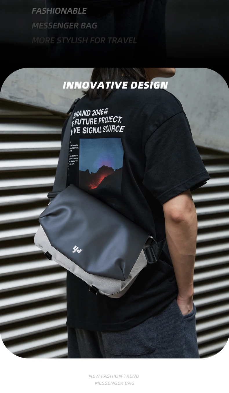 MATE ELAN Stilvolle Männer Umhängetasche Oxford Wasserdichte Umhängetasche Umhängetasche Tragbare Teenager Büchertasche Reise 9,7 zoll iPad Tasche – Detail 6