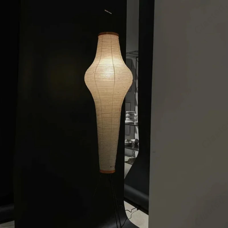 Simple and Creative LED Rice Paper Floor Lamp E27 Indoor Living Room Dining Room Bedroom Decoration Atmosphere Lighting