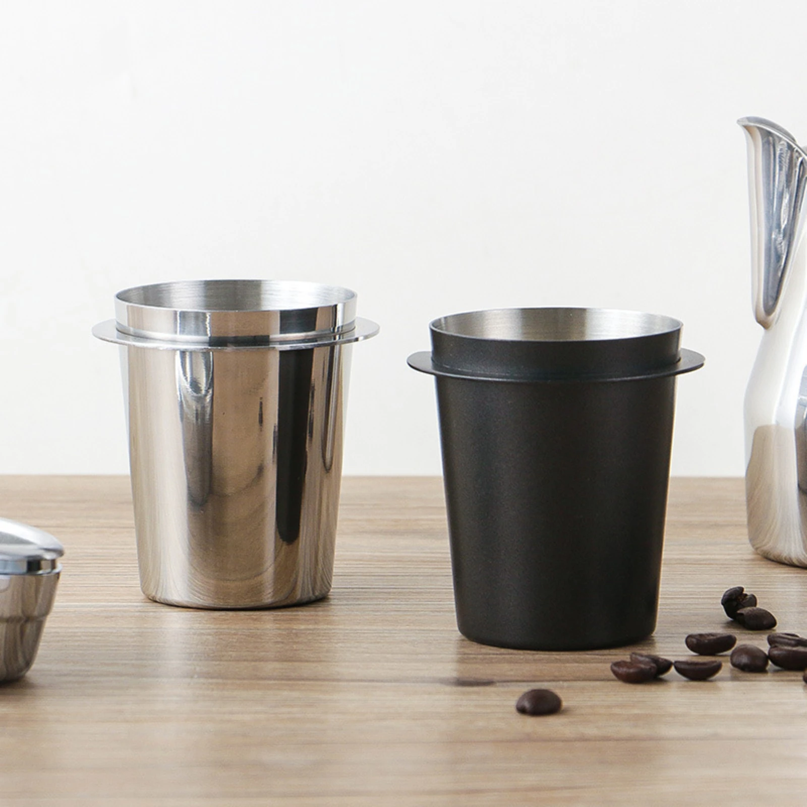51/53/58mm Coffee Dosing Cup Sniffing Mug for Espresso Machine Wear Resistant Stainless Steel Coffee Dosing Cup