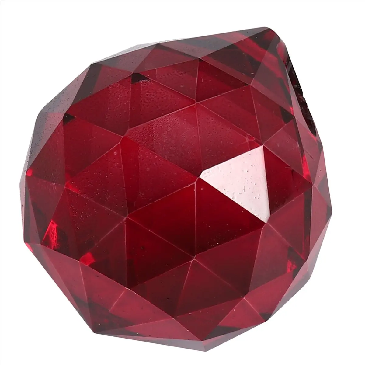 30mm Red Crystal Ball Prisms-ABHG
