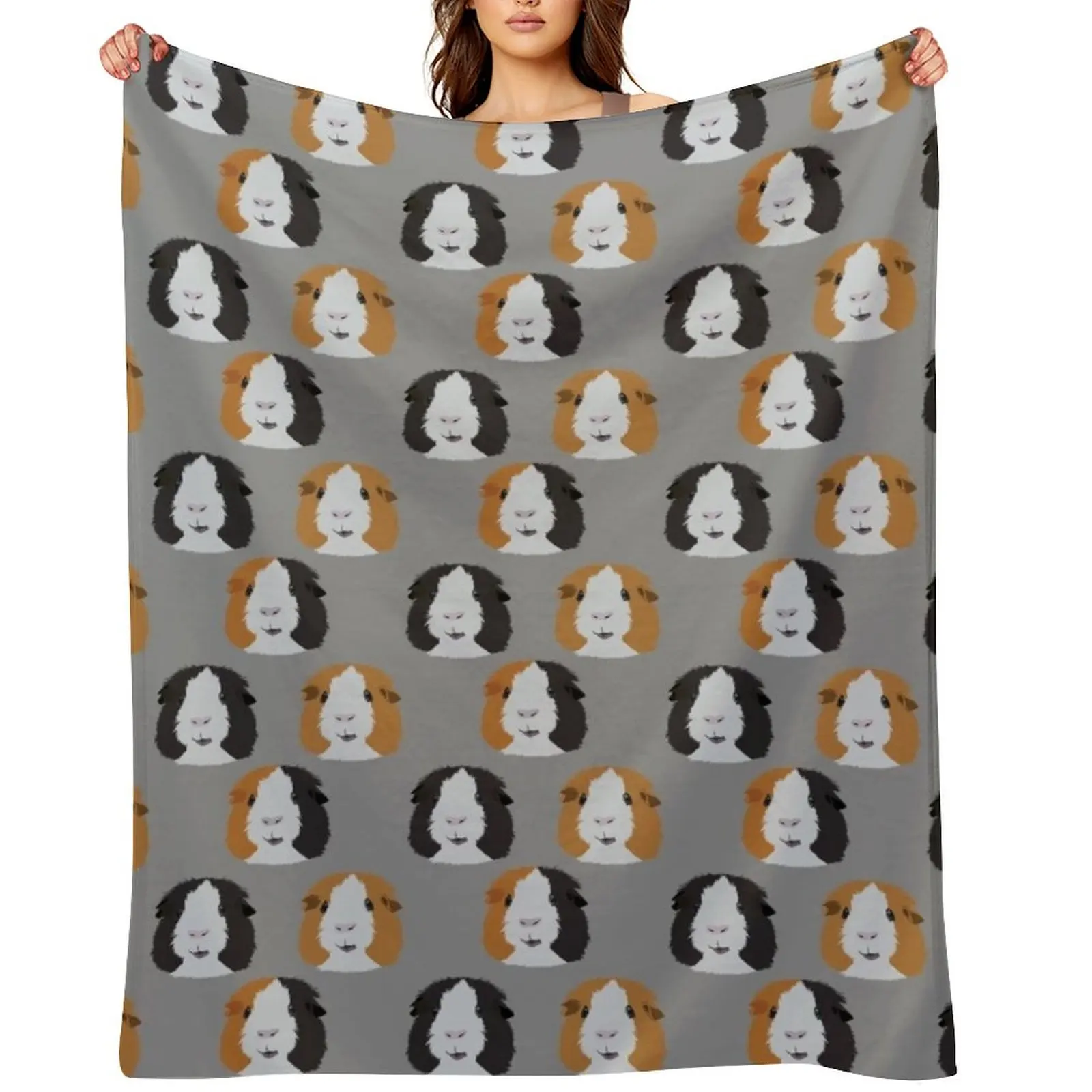 

Three Little Guinea Pigs Throw Blanket Decoratives sofa bed Plaid on the sofa Baby Blankets
