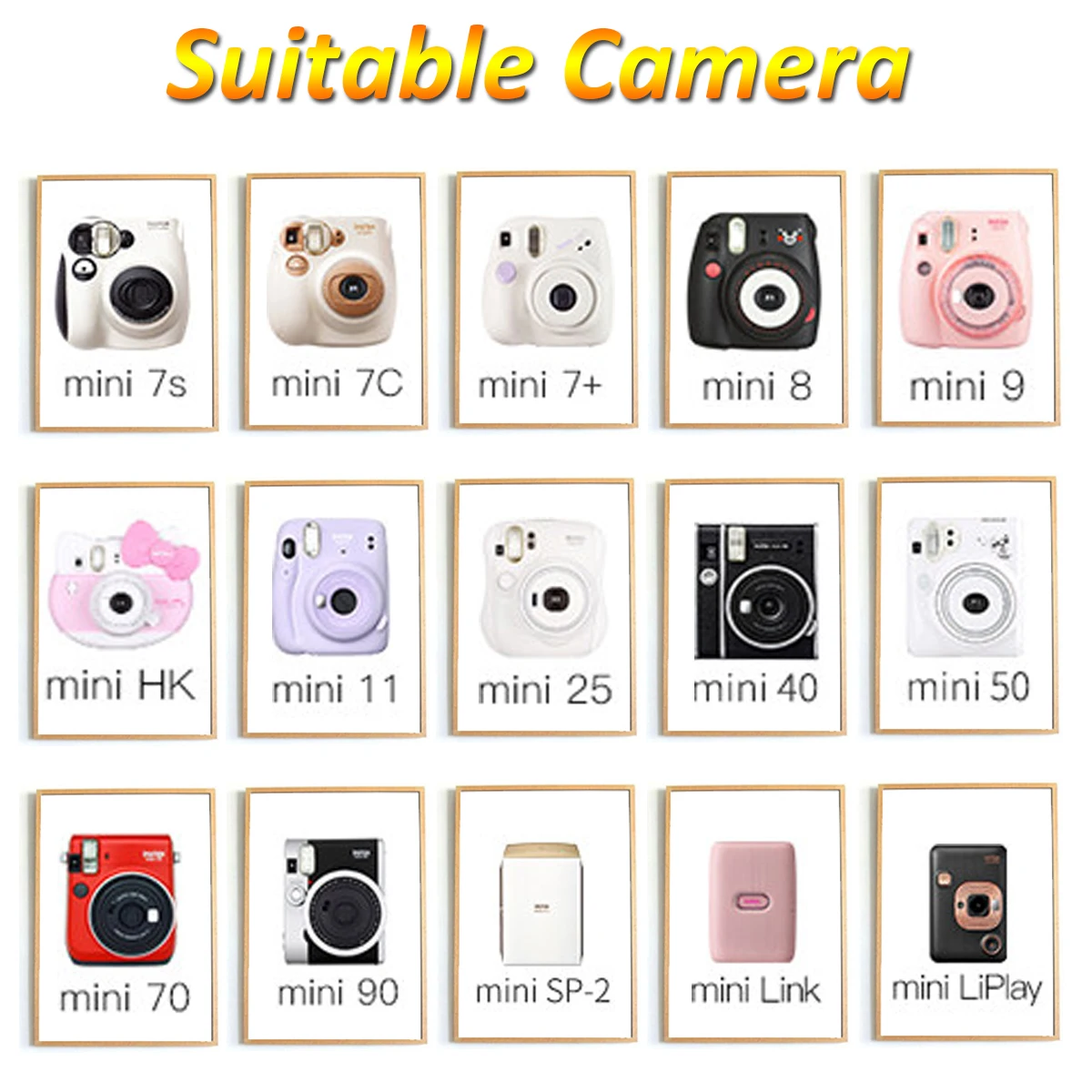 Fujifilm Instax Mini Color Film 10-50 Sheets For Fuji Instant Camera Mini 11 Mini 9 8 25 7s Camera LiPlay Mini Link 2 SP-1 SP-2