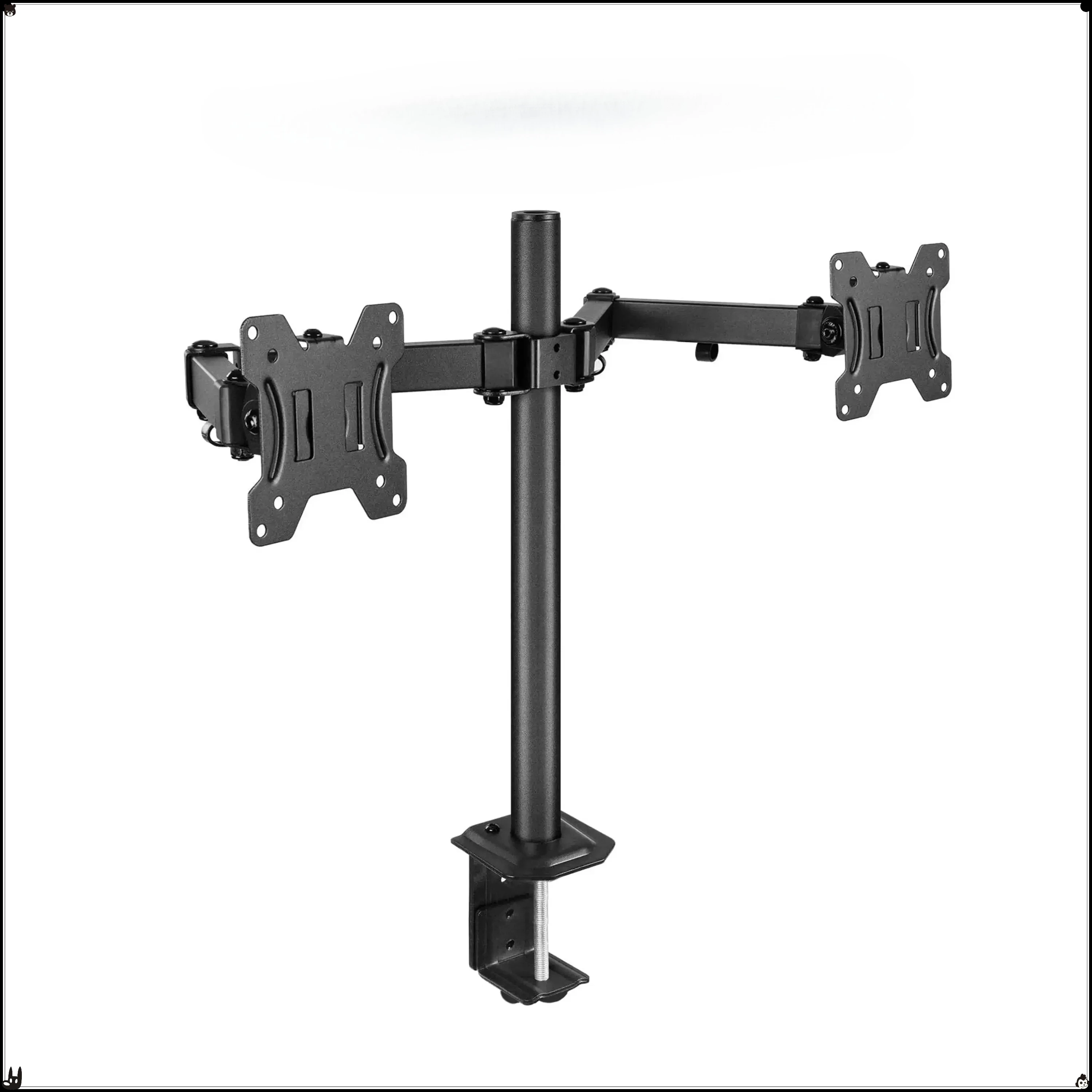 

13" - 32" full-motion dual monitor desk stand with included hardware for easy installation