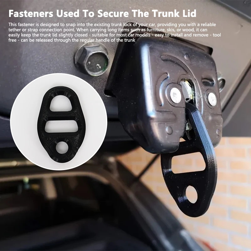 Car T Trunk Lid Fastener Rear Trunk Boot Cargo Floor Net Tie Down Hook Ring Loop Hanging Flat Screen Net Fixing Fastener