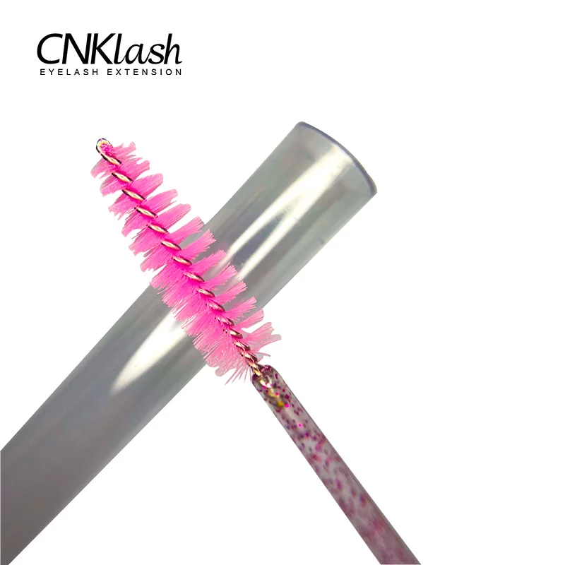 Cnke 10/5 pcs glänzende Einweg-Wimpern bürste Großhandel Mix Farbe klare Röhre Diamant Wimpern stab Mascara Zauberstäbe für Wimpern verlängerungen