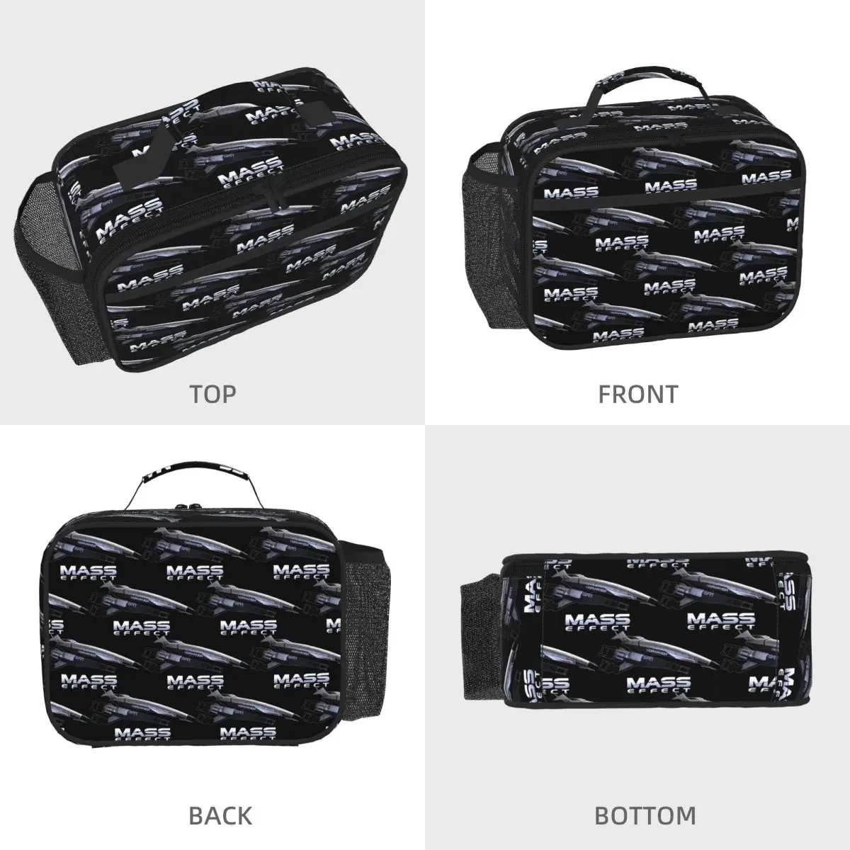 Mass Effect Normandy SR1 Insulated Lunch Bag for Women Children Leakproof Food Boxes Thermal Lunch Box Tote