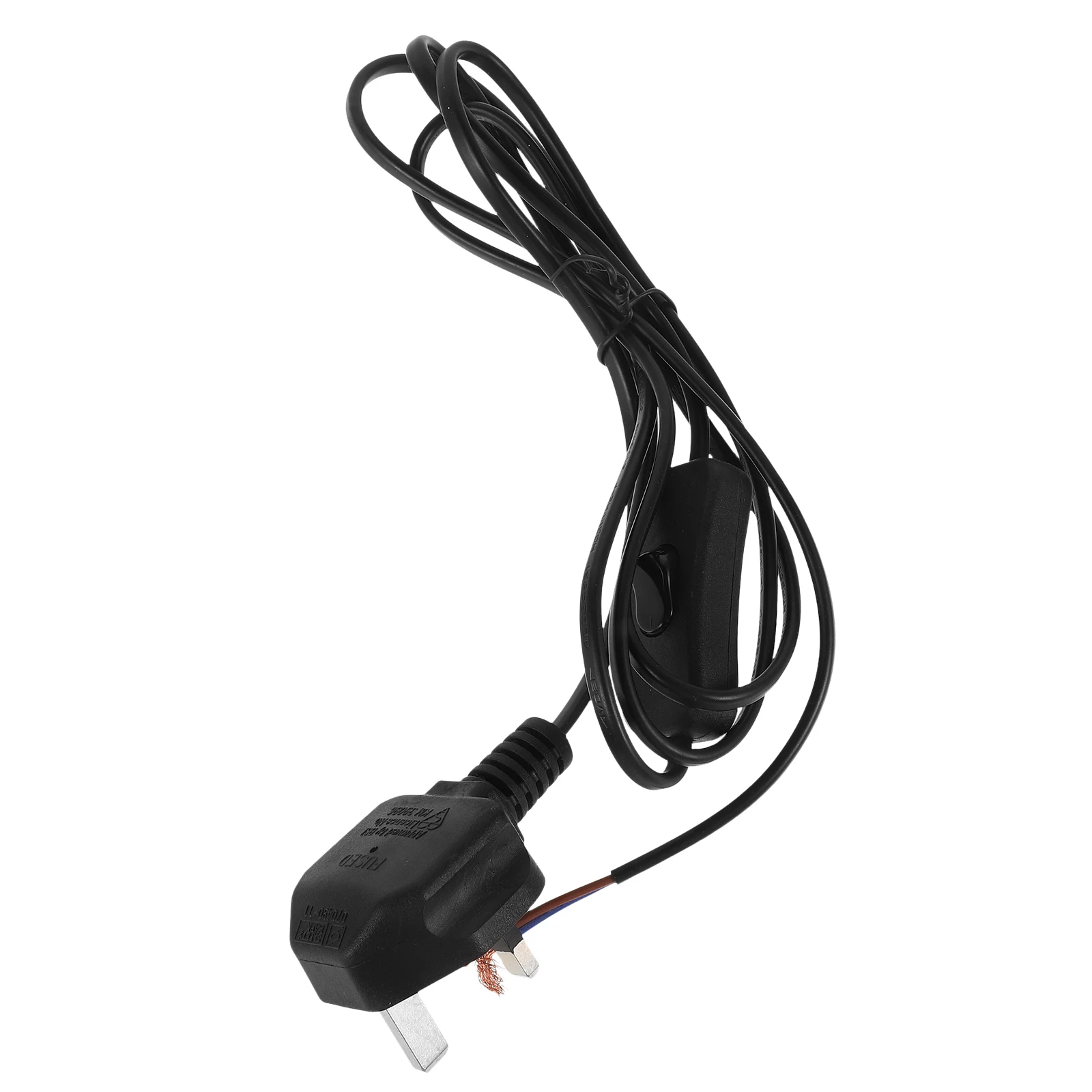 

1.8M Power Plug With Switch Table Lamp Replacement Diy Pendant Light Extension Cable Copper Core Uk Adapter Garage Lighting Cord