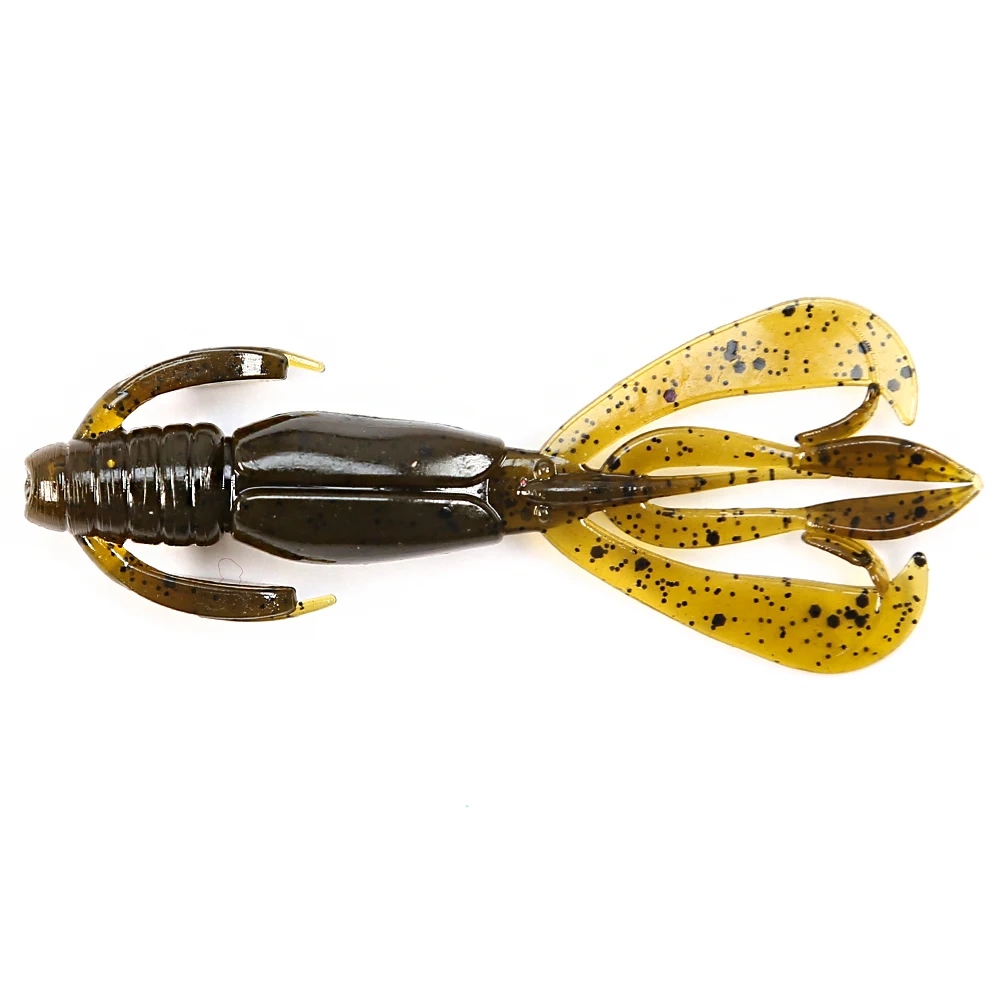 PEAK Floating Crazy Flapper Angelköder, 40 mm/60 mm, weiche Angelköder, weiche Silikonköder, Garnelenbarsch, Peche-Angelgerät