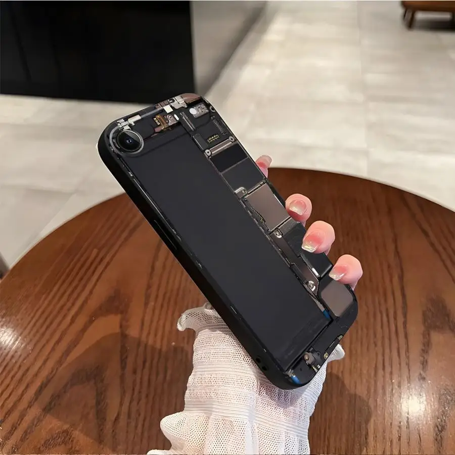 حافظة لهاتف آيفون 13 12 11 17 Pro Max 17Air 7 8 XR XS Max 15 16 14 Plus غطاء هاتف ناعم أسود الطريق الإبداع #4