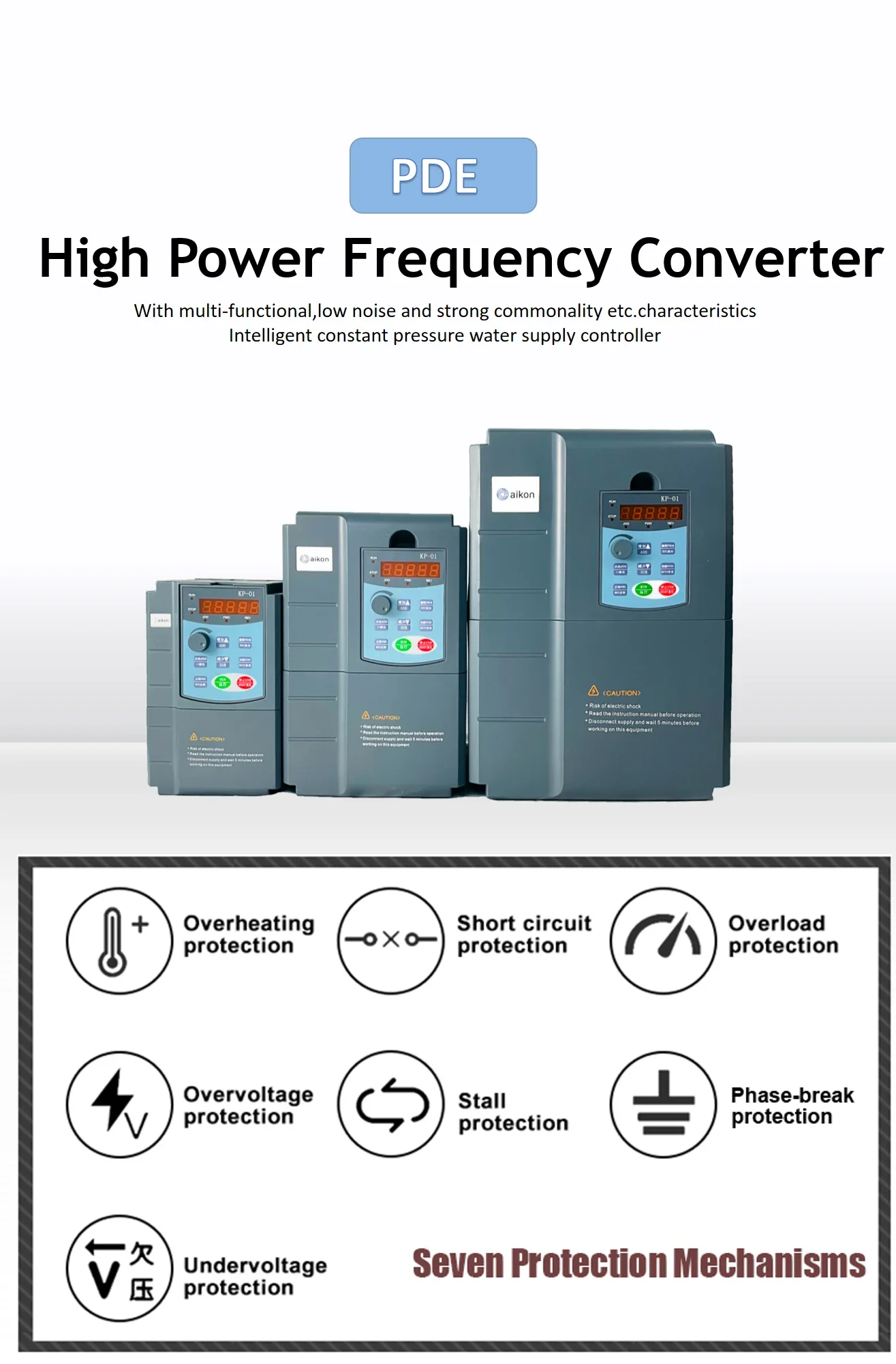 Warranty 2 years Inverter Induction Motor Vfd Inversor Elevator Ac Drive Static Frequency Converters
