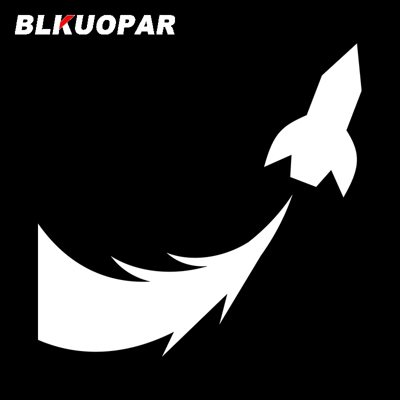 BLKUOPAR For Rocket Flight Car Stickers Sunscreen Scratch-Proof Decals Personality Skateboard Helmet Decor Car Door Protector