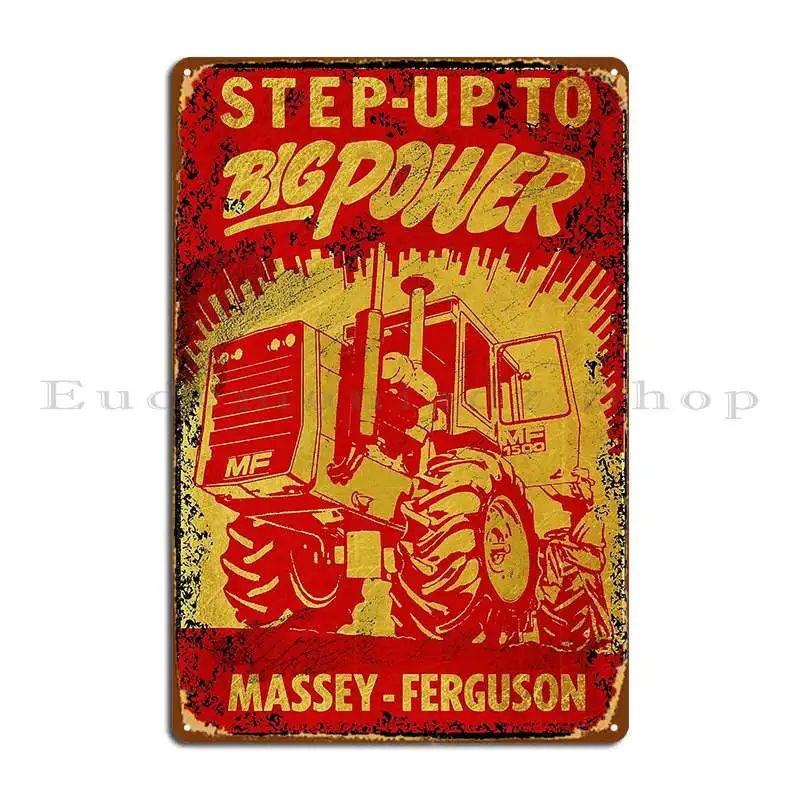 Massey Ferguson 1500 Big Power Tractor Metal Plaque Plates Designs Cinema Personalized Decoration Tin Sign Poster