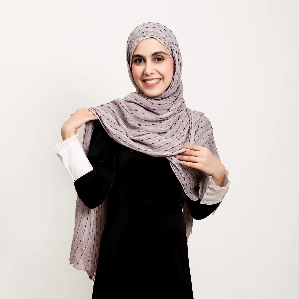 

2025 Rayon Hijab Muslim Scarf Fringe Headscarf Women Stripes Shawl Headband Turban Wrap Bandanas Bufanda Foulard Turbante Mujer