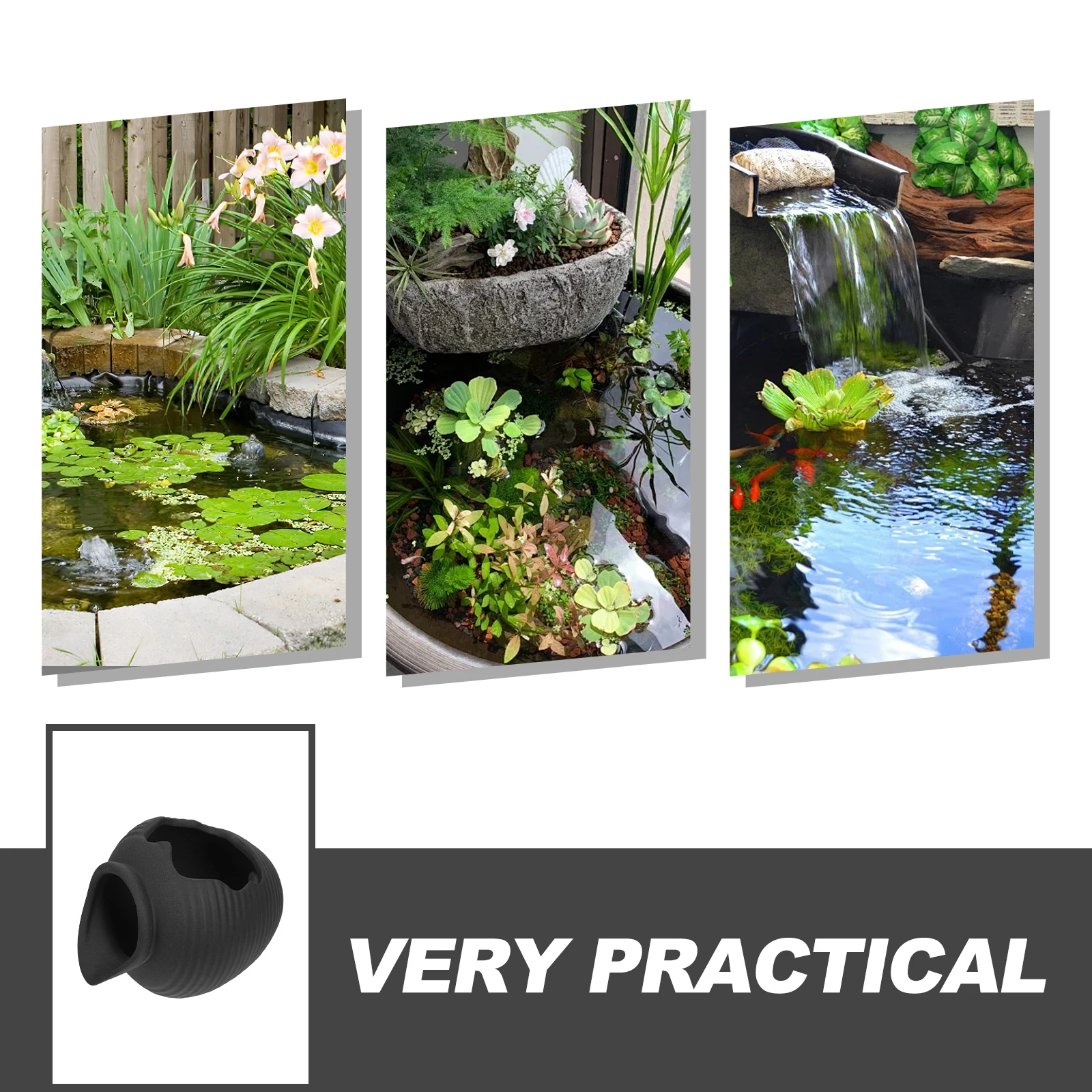 

Ceramic Jar Water Circulation Fountain for Outdoor Garden Decor with Flowing Design Landscape Fountain Jar for Backyard Yard