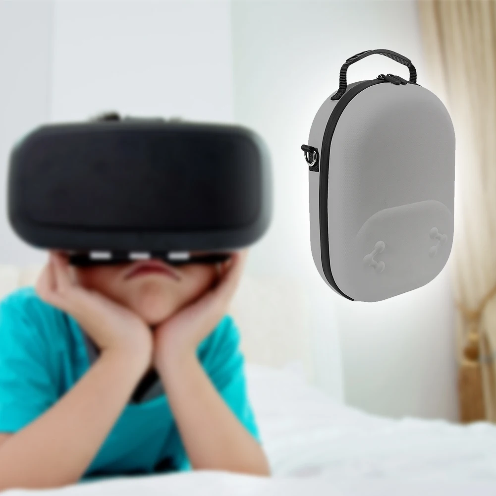 EVA 하드 휴대용 케이스, 낙하 방지 휴대용 보관 가방 (메쉬 포켓 포함), 메타 퀘스트 3S VR 액세서리용 여행용 휴대 가방