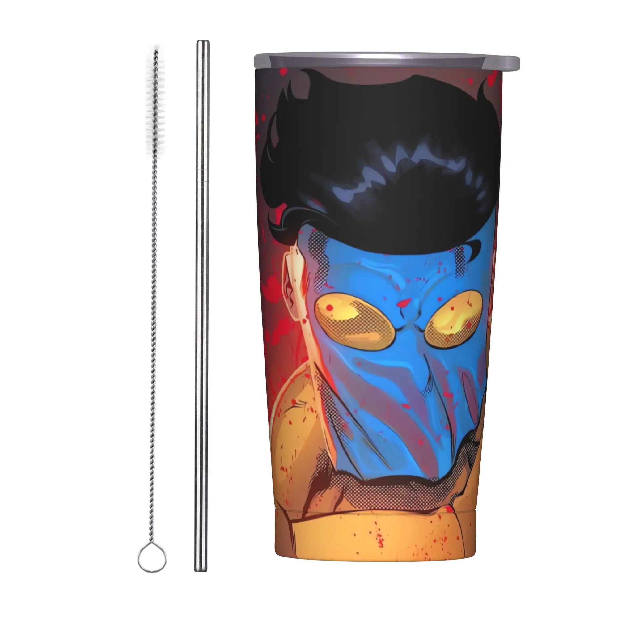 Stainless Steel Tumbler Anime Invincibles Thermal Cups  Heat Preservation Cold and Hot Beach Water Bottle