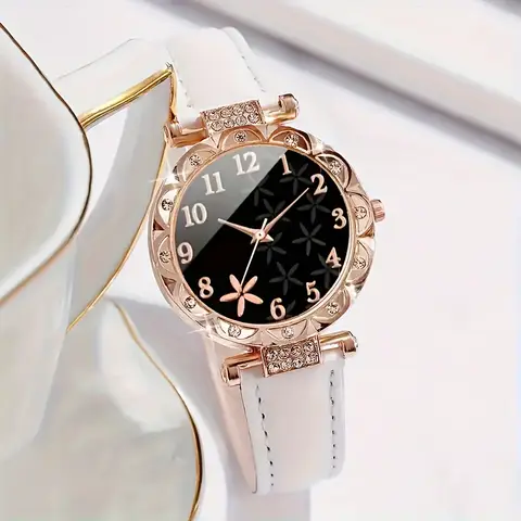 Dam PU-armband Moderiktigt enkelt kvartsset 2 delar/set Inkluderar inte klocklåda 10 best sales klockor utan armband - №5