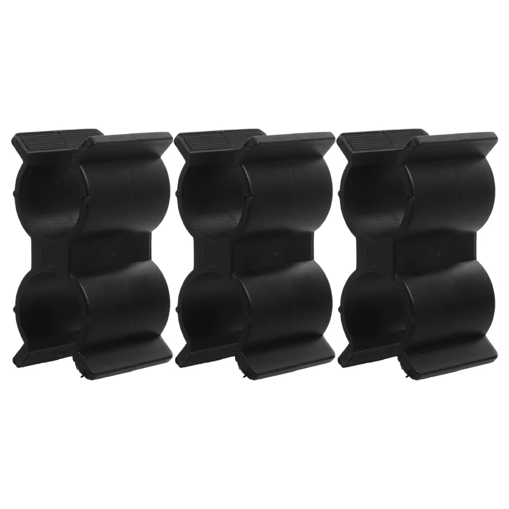 

3 Pcs Pipe Clamps Deck Mate Shelf Link Fastener Boat Hooks Connector Fitting Pp Accessory Tubes Clip Sturdy Buckle Yacht Fixing