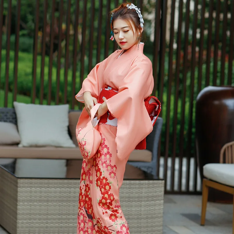 Japan Stijl Traditionele Kimono Met Obi Paar Spa Badjas Zwarte Kleur Vrouwen Yukata Cosplay Kleding