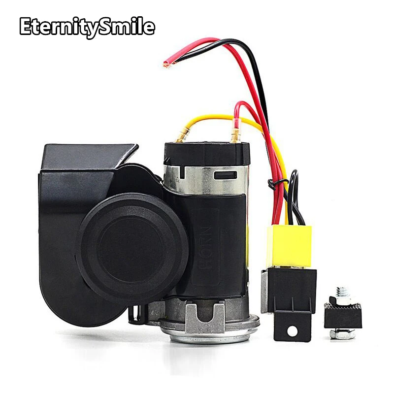 Dual Tone Trumpet Loud 12V Electric Pump Air Horn For Motorcycle Car Truck Boat Rv Modification Parts