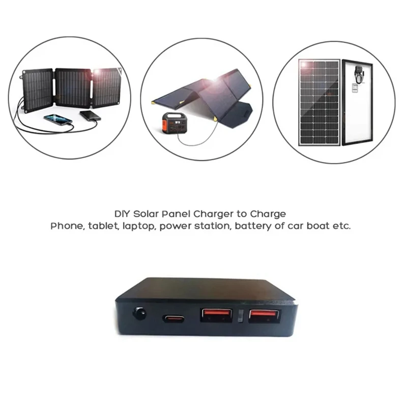 A63X-Solar Controller Regulator Voltage Stabilizer Inverter QC 2.0 3.0 Quick Charge Type-C PD DC Output DIY Solar Charger