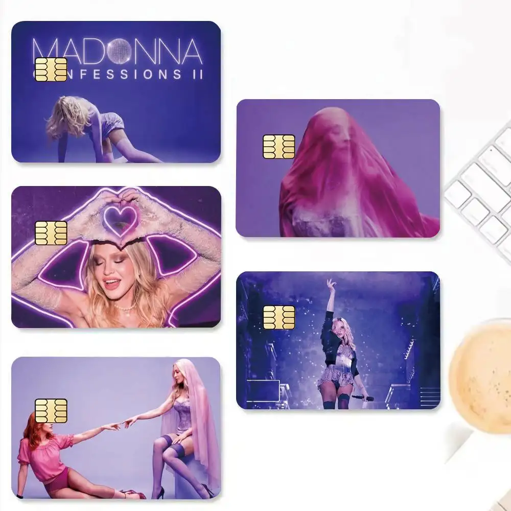 For Madonna Confessions II Credit Card HD Stickers Small Chip Waterproof Sticker Game Card Decal Gift