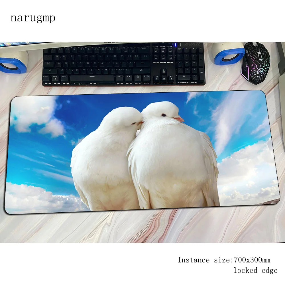 Birds mouse pad gamer Christmas gifts mousepad 70x30cm rubber desk mat Xxl gaming accessories pc keyboard mats oversized