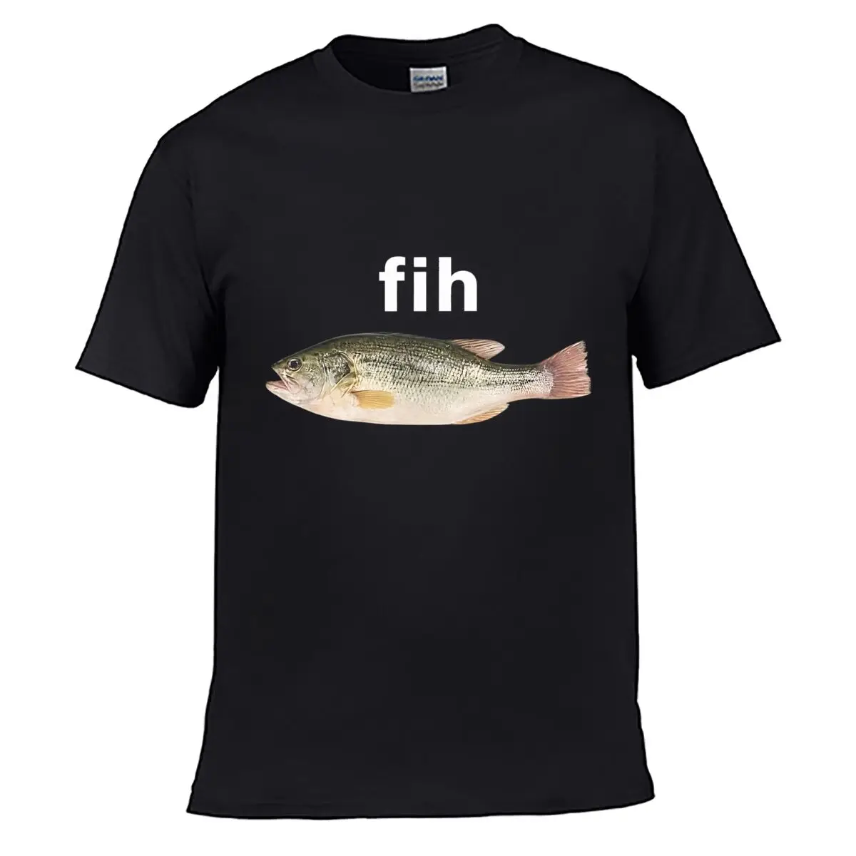 Realistic Silver Fish Illustration Wildlife Design short-sleeved T-shirt