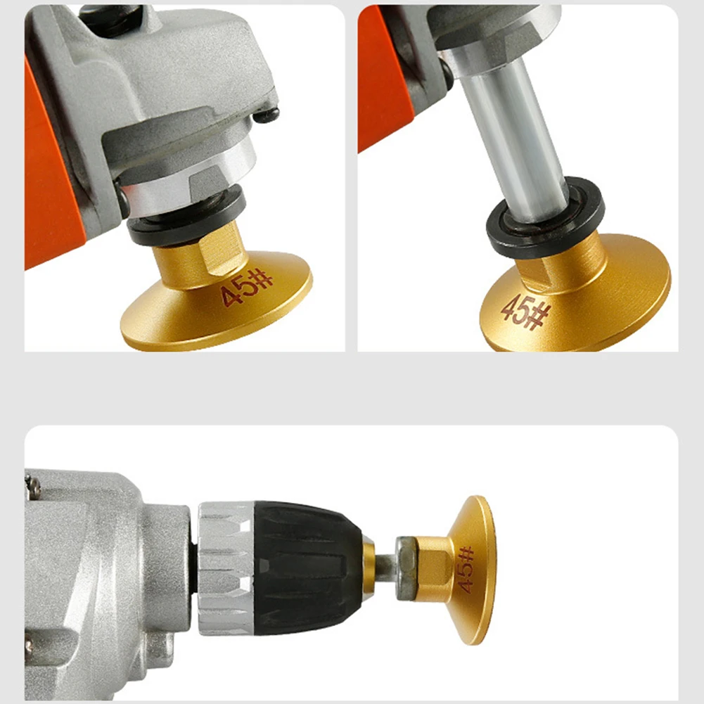 Per filettatura M14 50mm testa di molatura piatta brasata tampone per lucidatura abrasivo marmo quarzo granito ciottoli molatura utensile elettrico